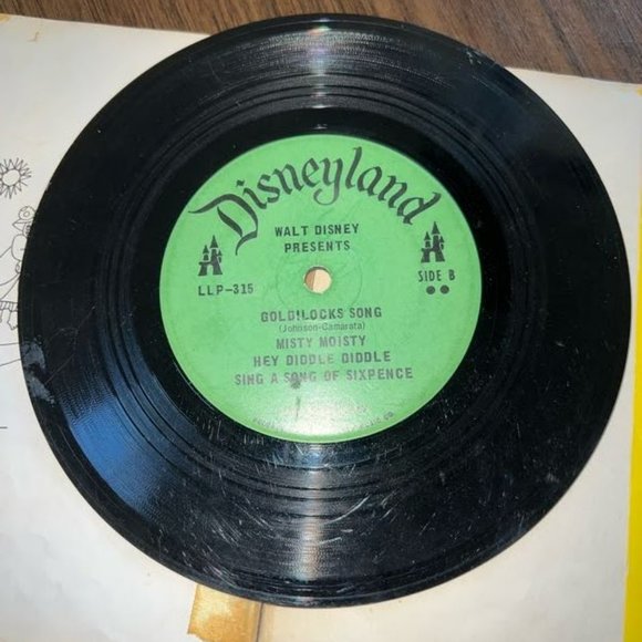 Vintage Walt Disney Goldilocks and the Three Bears Disneyland Record and Book - Picture 4 of 8